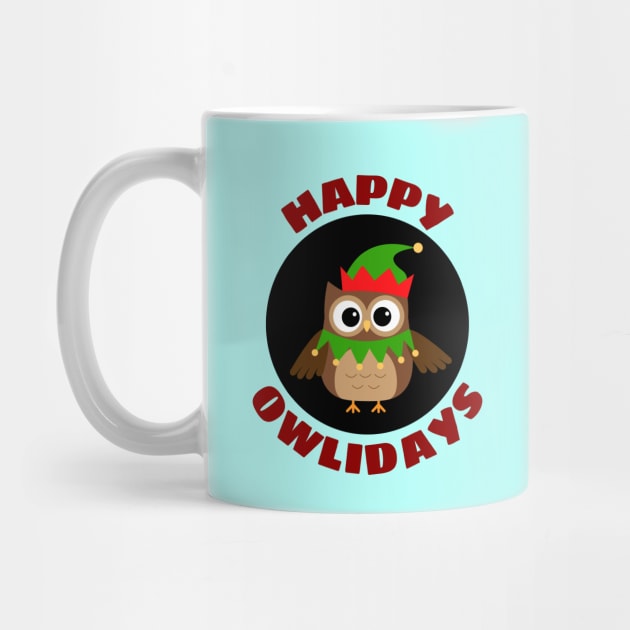 Happy Owlidays | Owl Pun by Allthingspunny